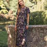 Meredith Dress - Noir Jolie Paisley