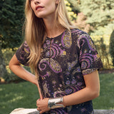 Meredith Dress - Noir Jolie Paisley