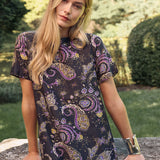 Meredith Dress - Noir Jolie Paisley
