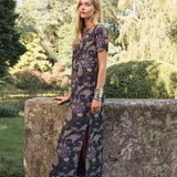 Meredith Dress - Noir Jolie Paisley