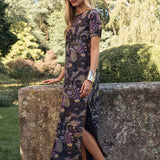 Meredith Dress - Noir Jolie Paisley