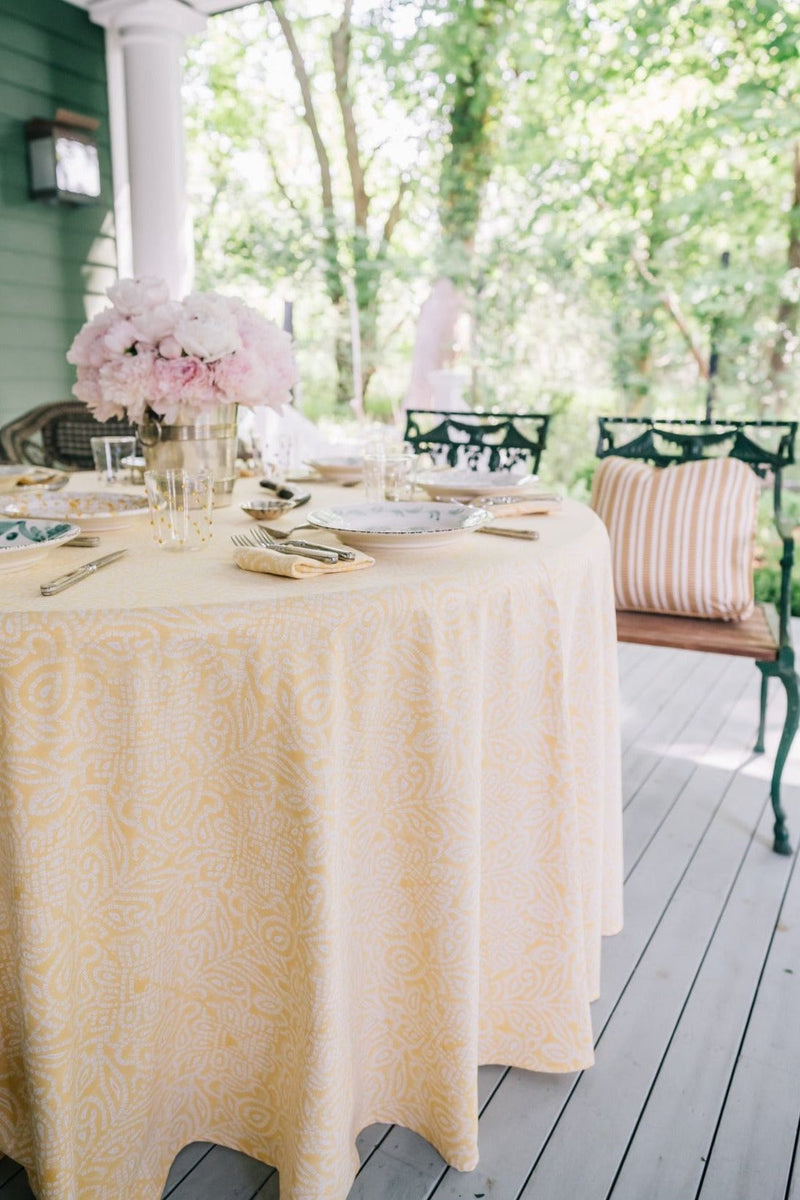 Yellow Mandala Tablecloth