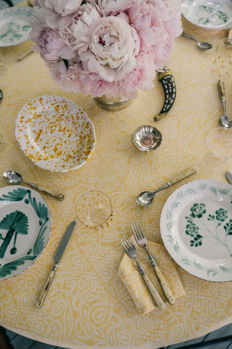 Yellow Mandala Tablecloth