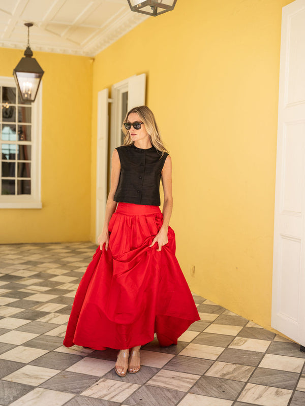 Ball Skirt - Fiery Red