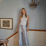 Metallic Tippi Top - Dove