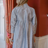 Liza Jacket Dupioni - Icy Silver