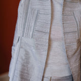 Liza Jacket Dupioni - Icy Silver