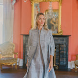 Liza Jacket Dupioni - Icy Silver