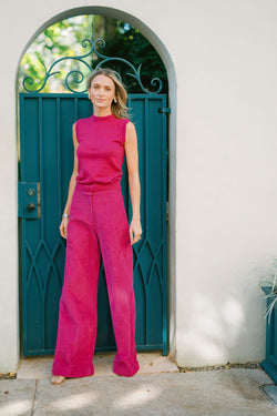 Julia Pant Cord - Magenta