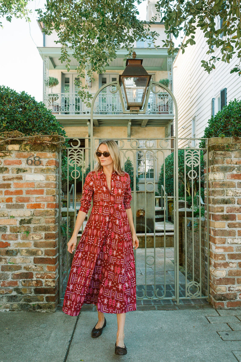 The JA Shirt Dress - Cranberry Loon Patchwork