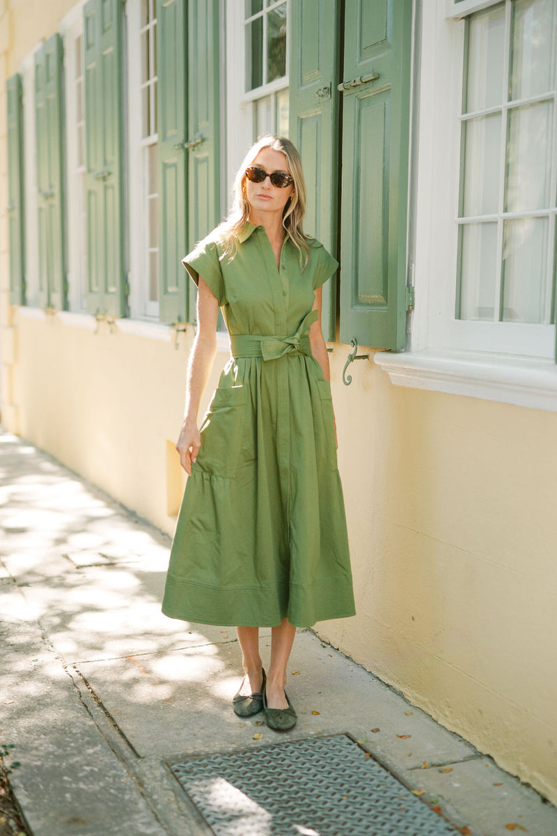 Betty Dress - Moss