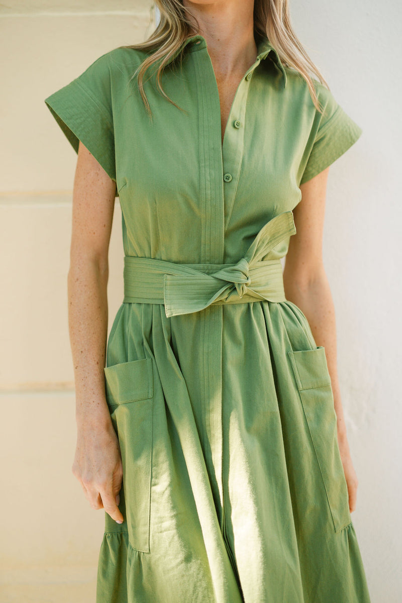 Betty Dress - Moss