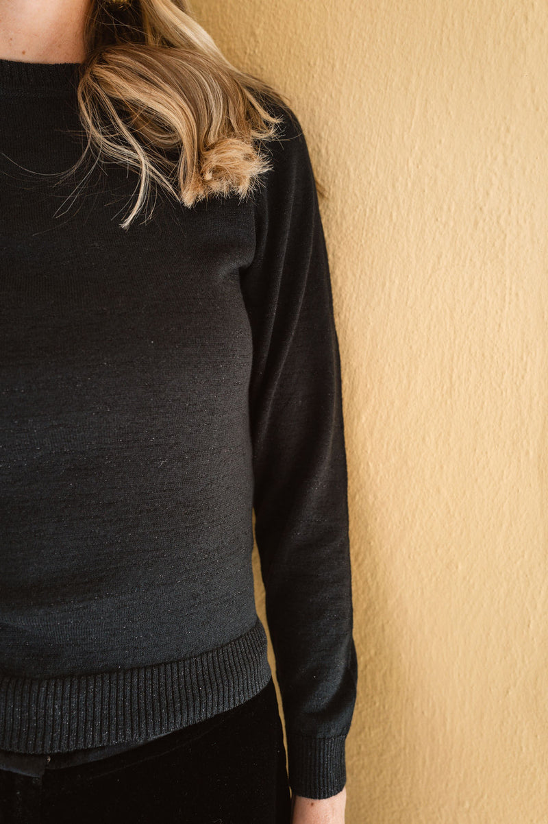 Bacall Sweater - Metallic Noir