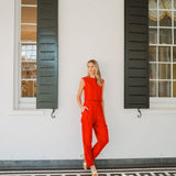 Deco Pant - Fiery Red
