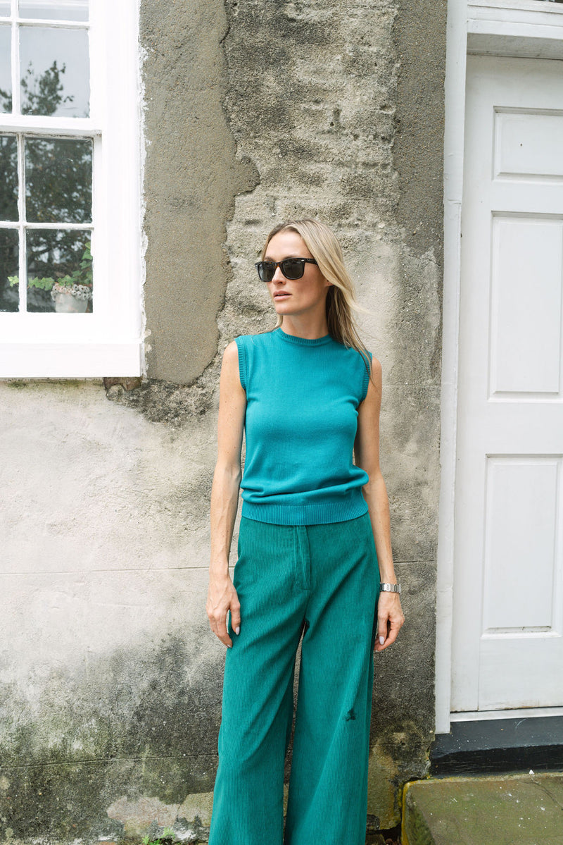 Julia Pant Cord - Verdigris