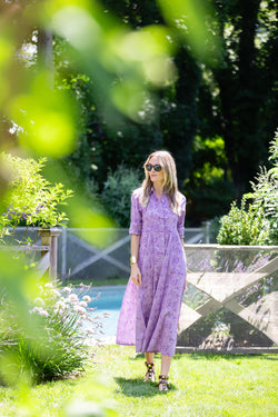 The JA Shirt Dress - Orchid Marbella