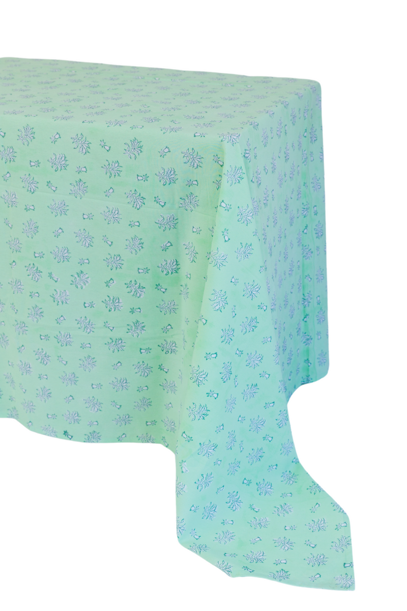 Snow Pea Bluebell Tablecloth (Round & Rectangular)