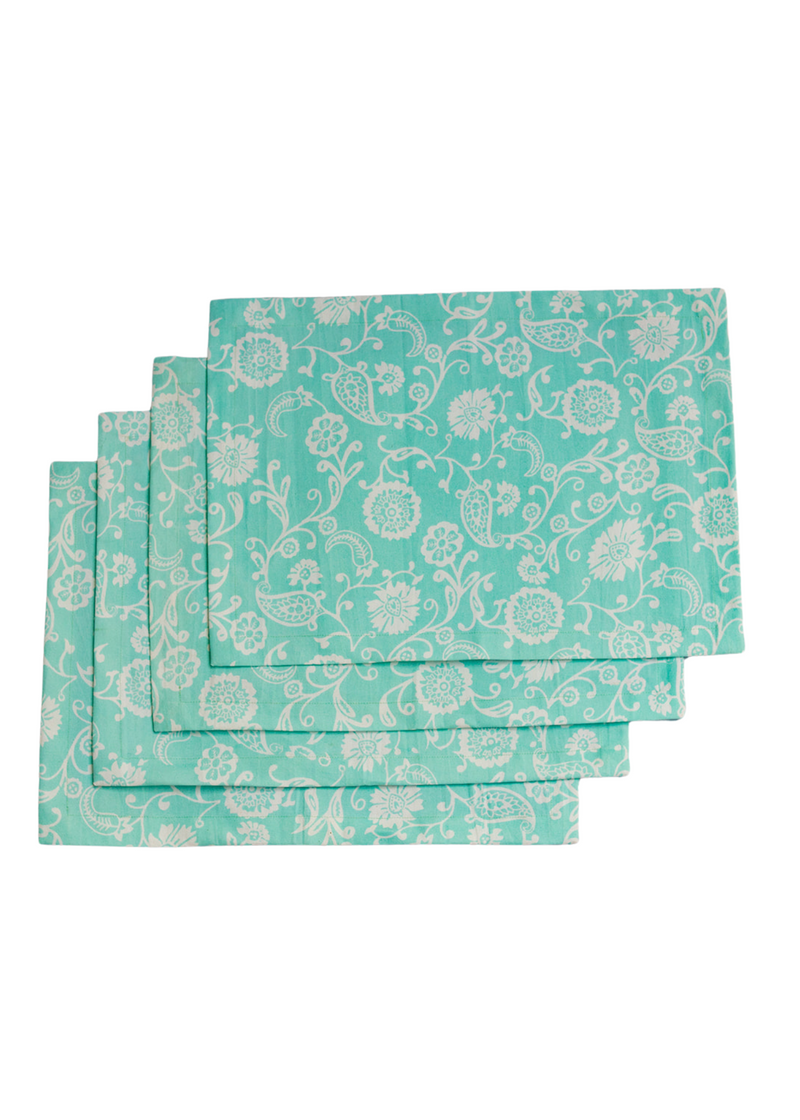Turquoise Petunia Placemats