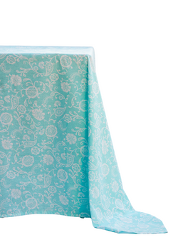 Turquoise Petunia Tablecloth (Rectangular)