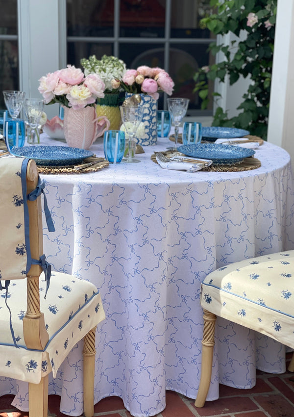 Blue Bows Tablecloth
