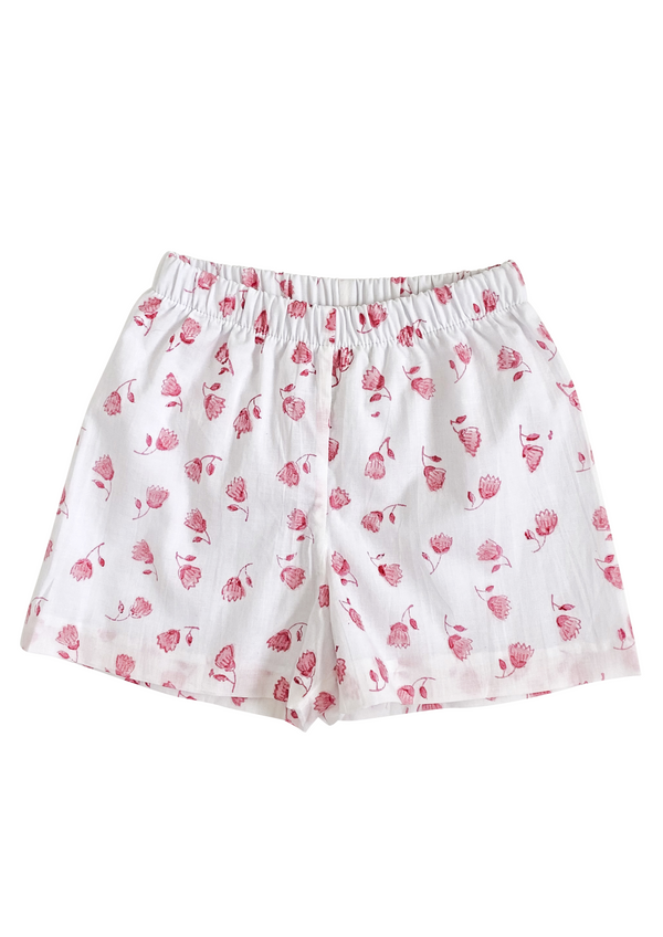Julia Amory x Smockingbird Boys Shorts - Hibiscus Pink
