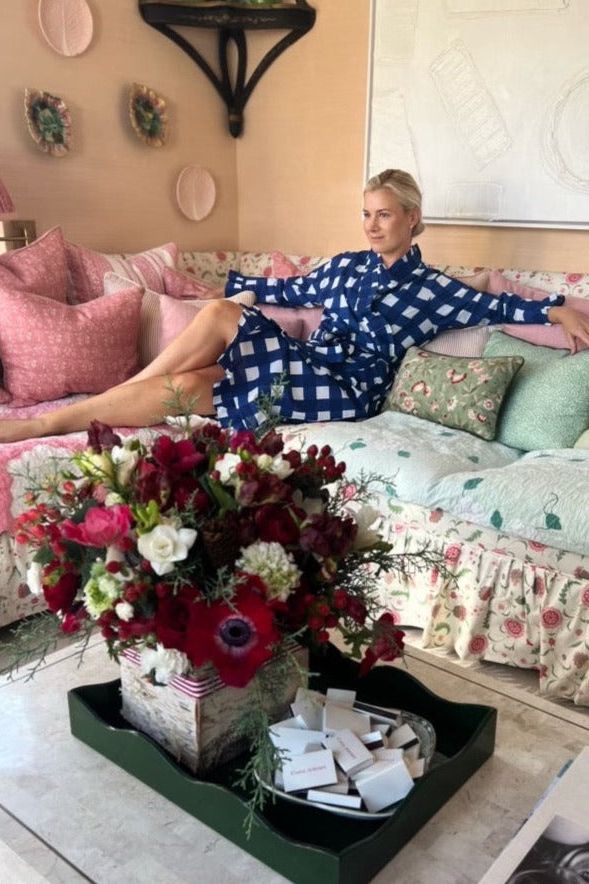 Polar Gingham Dressing Robe